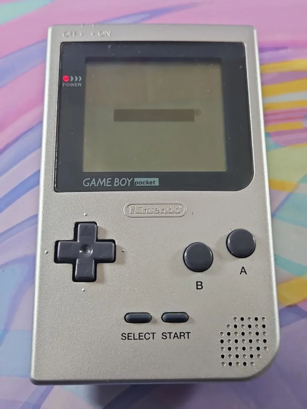 Nintendo Game Boy Pocket MGB-001 Silver Handheld Console Tested